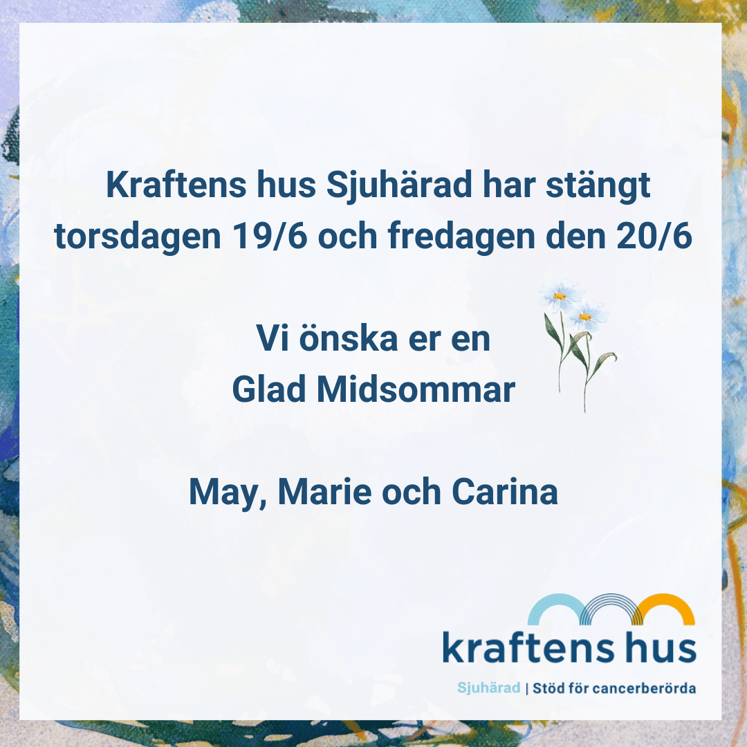 Kraftens hus Sjuhärad har stängt under Midsommar 19-20/6 2025