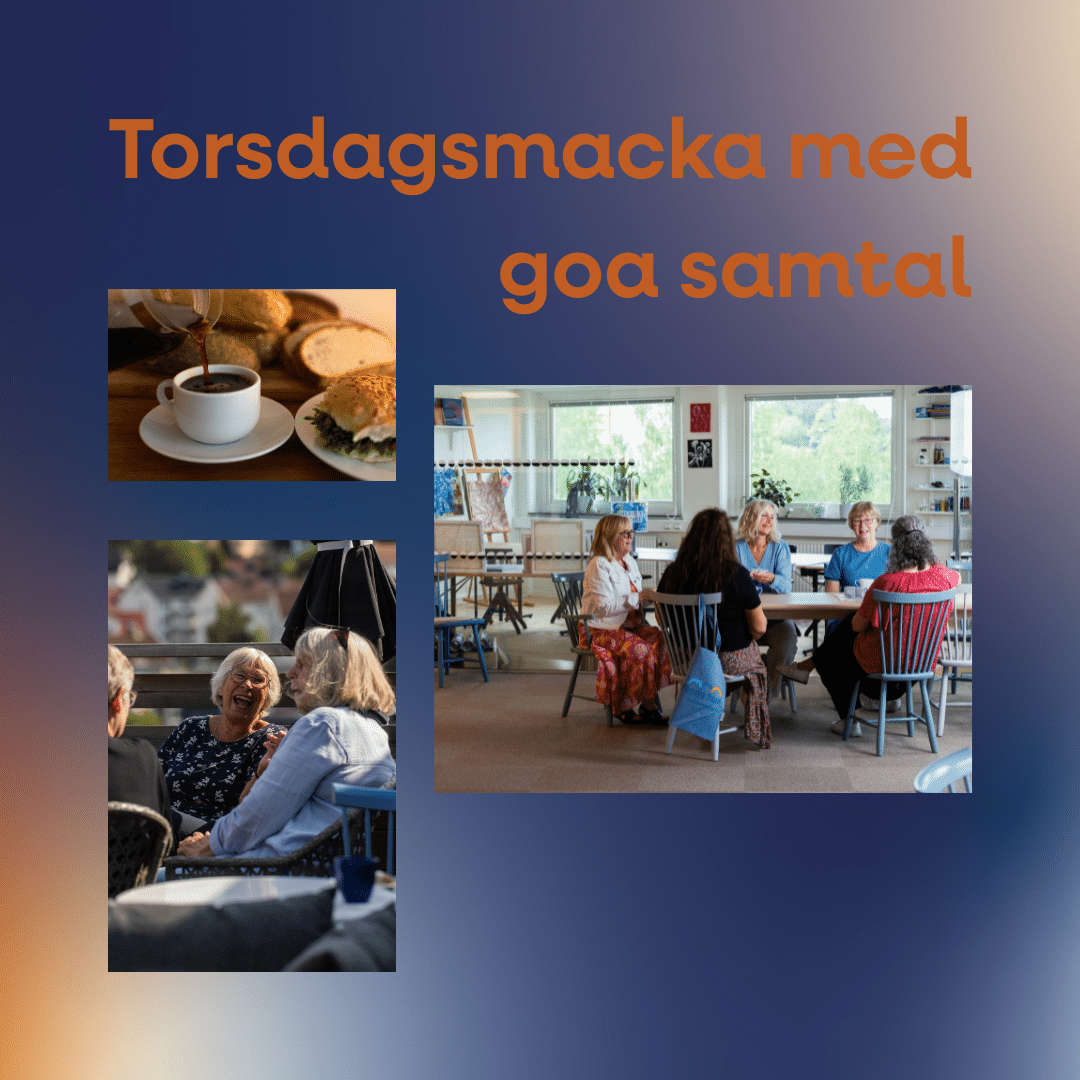 Torsdagsmacka med goa samtal på Kraftens hus