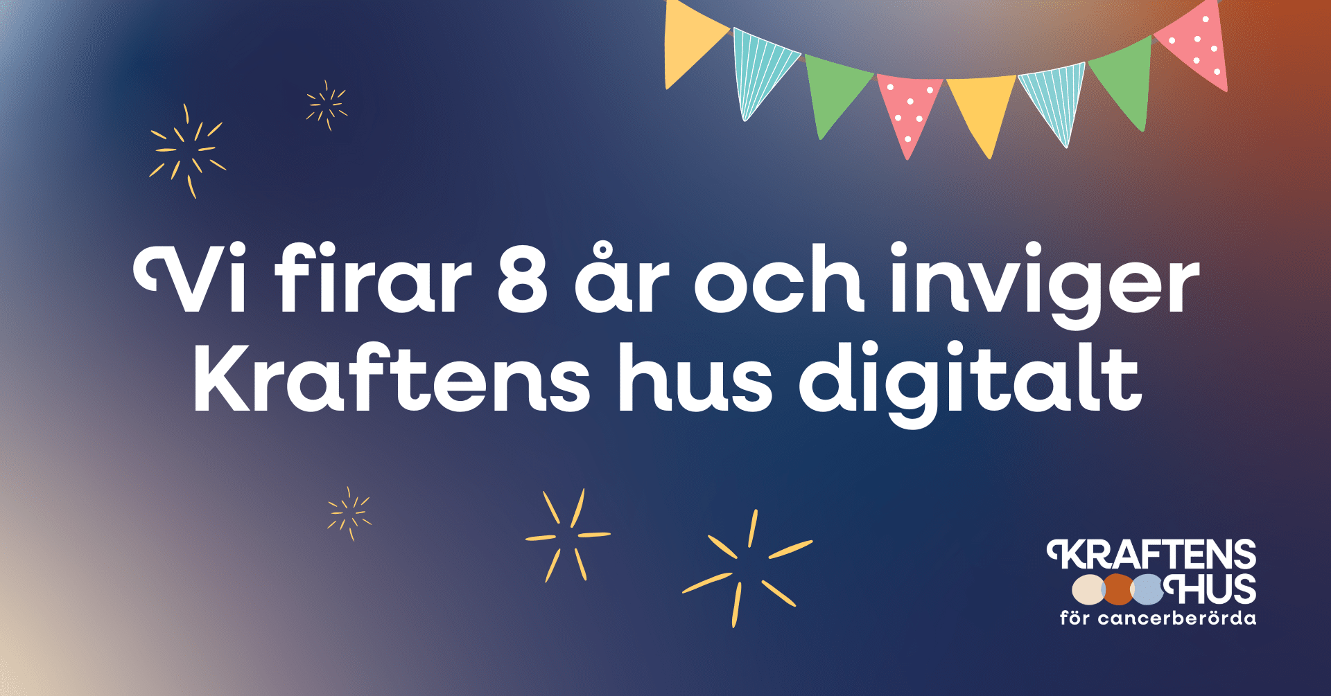 Vi firar 8 år och inviger Kraftens hus digitalt
