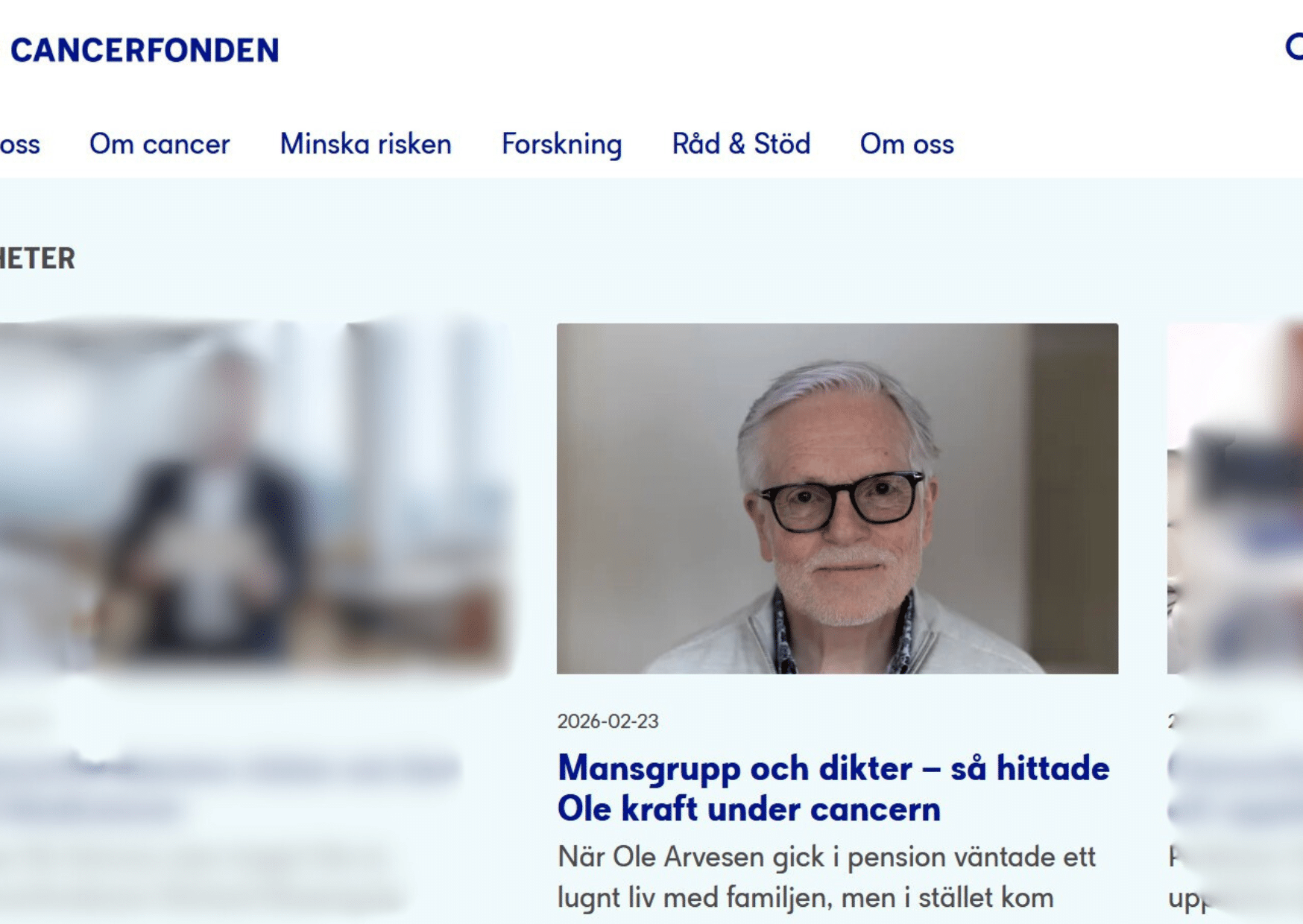 OLe CAcnerfonden Blurrad