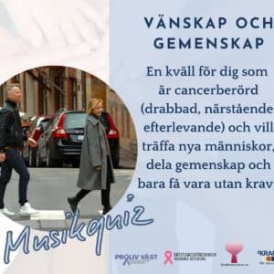 Bild för Vänskapskväll – Kraftens hus Göteborg tillsammans med Bröstcancerföreningen Johanna, Proliv och Stödkompisarna