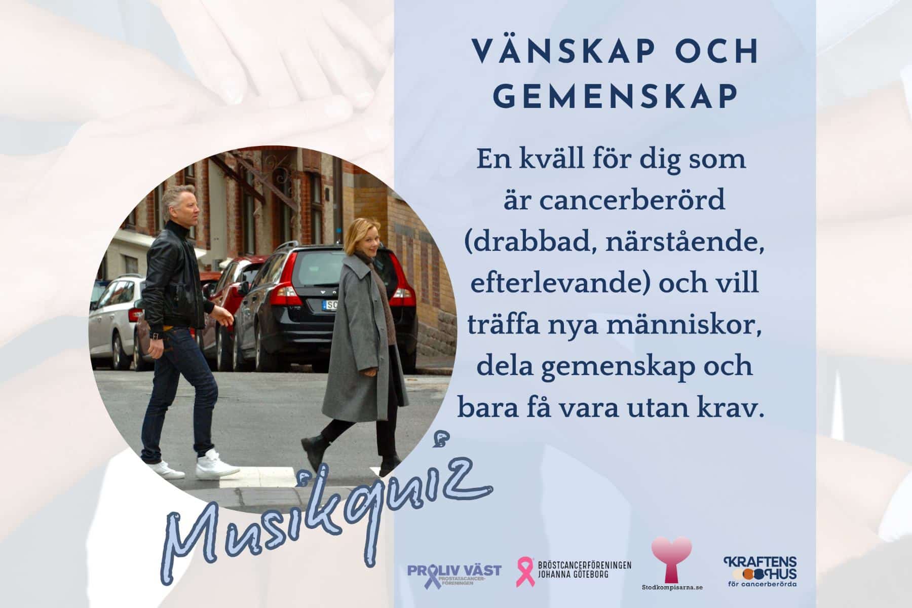 Bild för Vänskapskväll – Kraftens hus Göteborg tillsammans med Bröstcancerföreningen Johanna, Proliv och Stödkompisarna