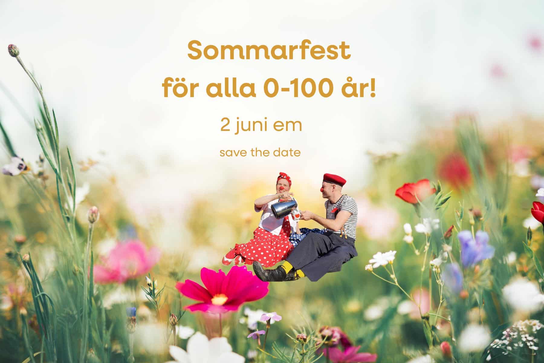 Bild för Save the date – Sommarfest för hela familjen, vänner och bekanta!
