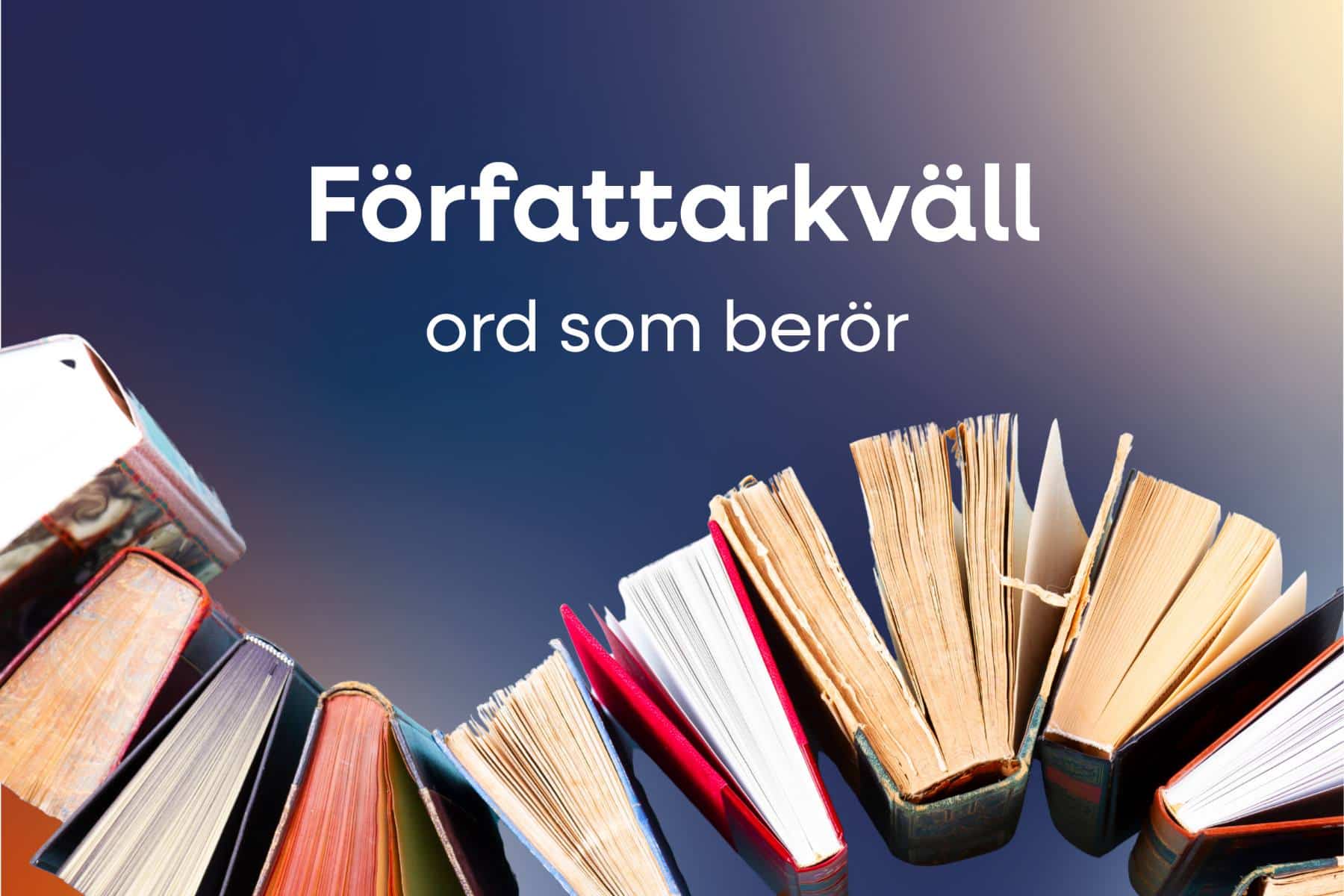 Bild för Författarkväll hos Kraftens hus Göteborg – save the date