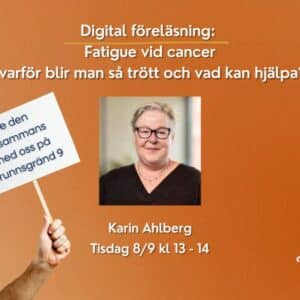 Bild för Digital föreläsning: Fatigue vid cancer, varför blir man så trött och vad kan hjälpa?