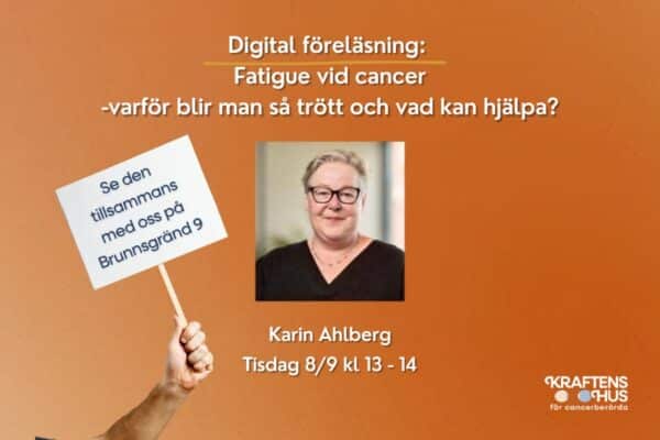 Bild för Digital föreläsning: Fatigue vid cancer, varför blir man så trött och vad kan hjälpa?