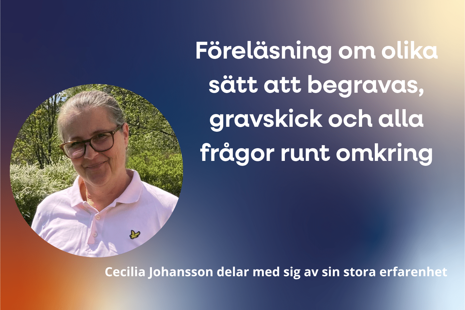 Föreläsning om olika sätt att begravas och alla frågor runt omkring