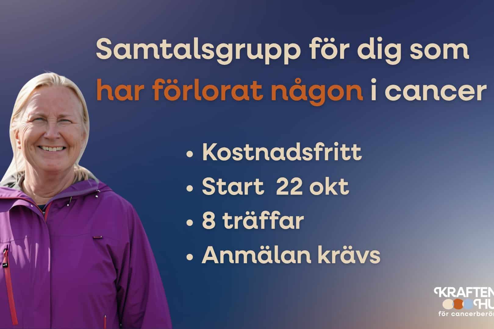 Bild för Samtalsgrupp för dig som förlorat någon i cancer